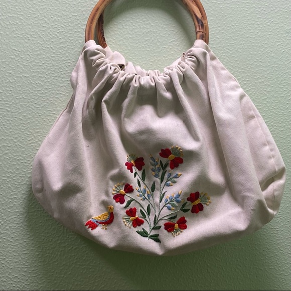 Handmade embroidered double sided bag - Picture 2 of 7